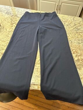 White House Black Market Navy Wide-Leg Trousers